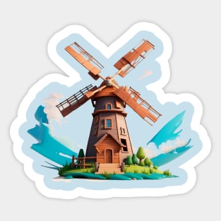 Windmill Sticker